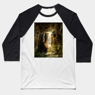 "A Knock at the Door" - Illustration Baseball T-Shirt